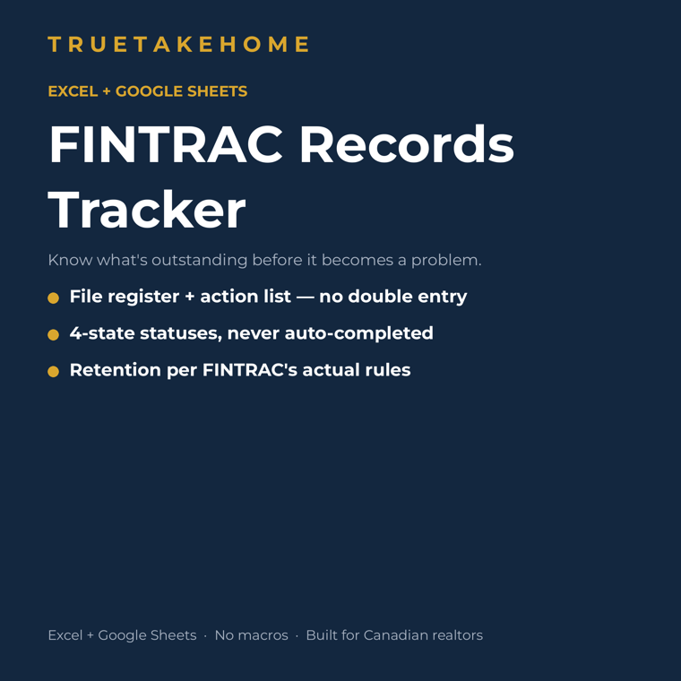 FINTRAC Records Tracker product cover