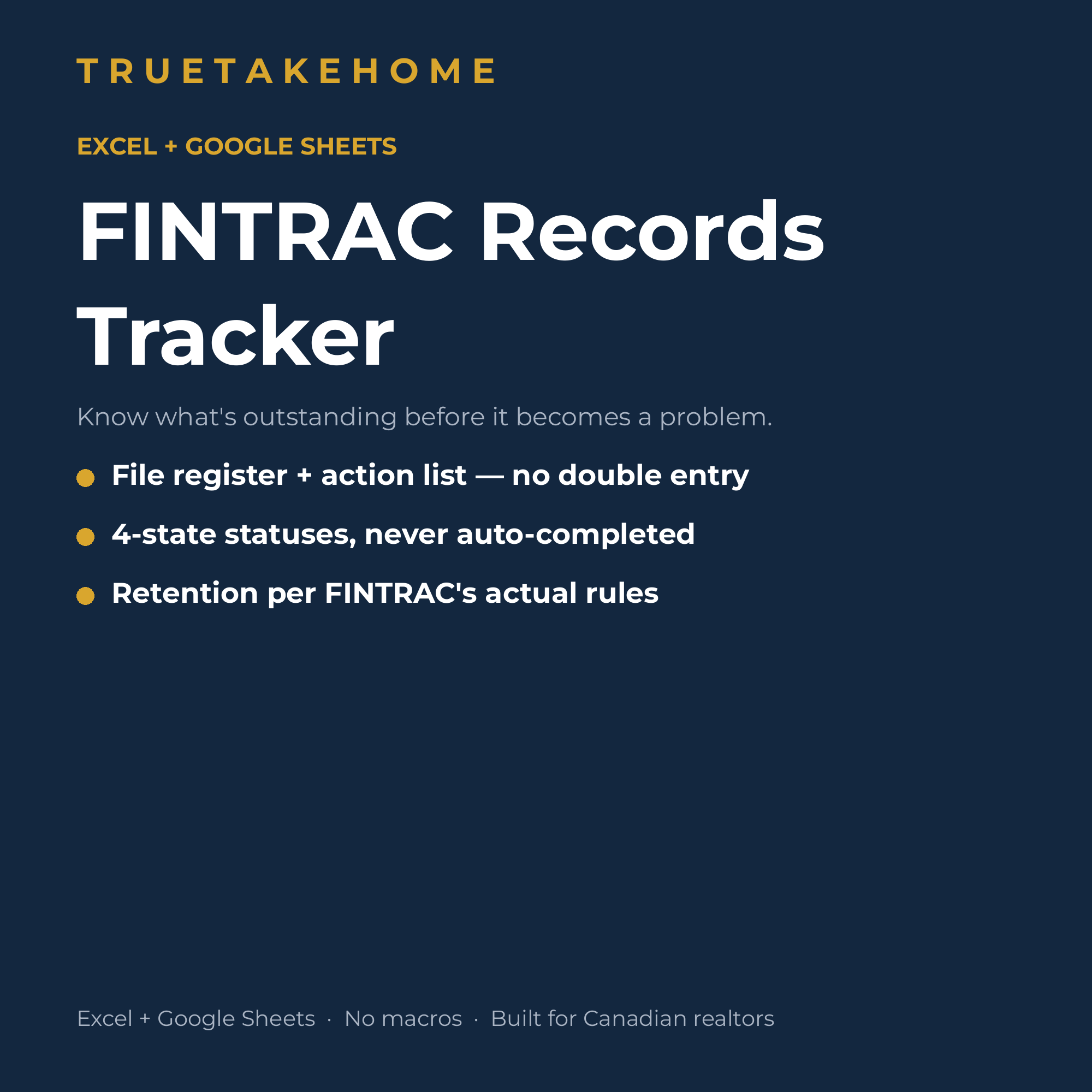 FINTRAC Records Tracker product cover