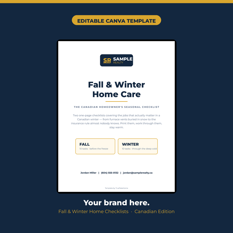 Fall & Winter Home Maintenance Checklist product cover