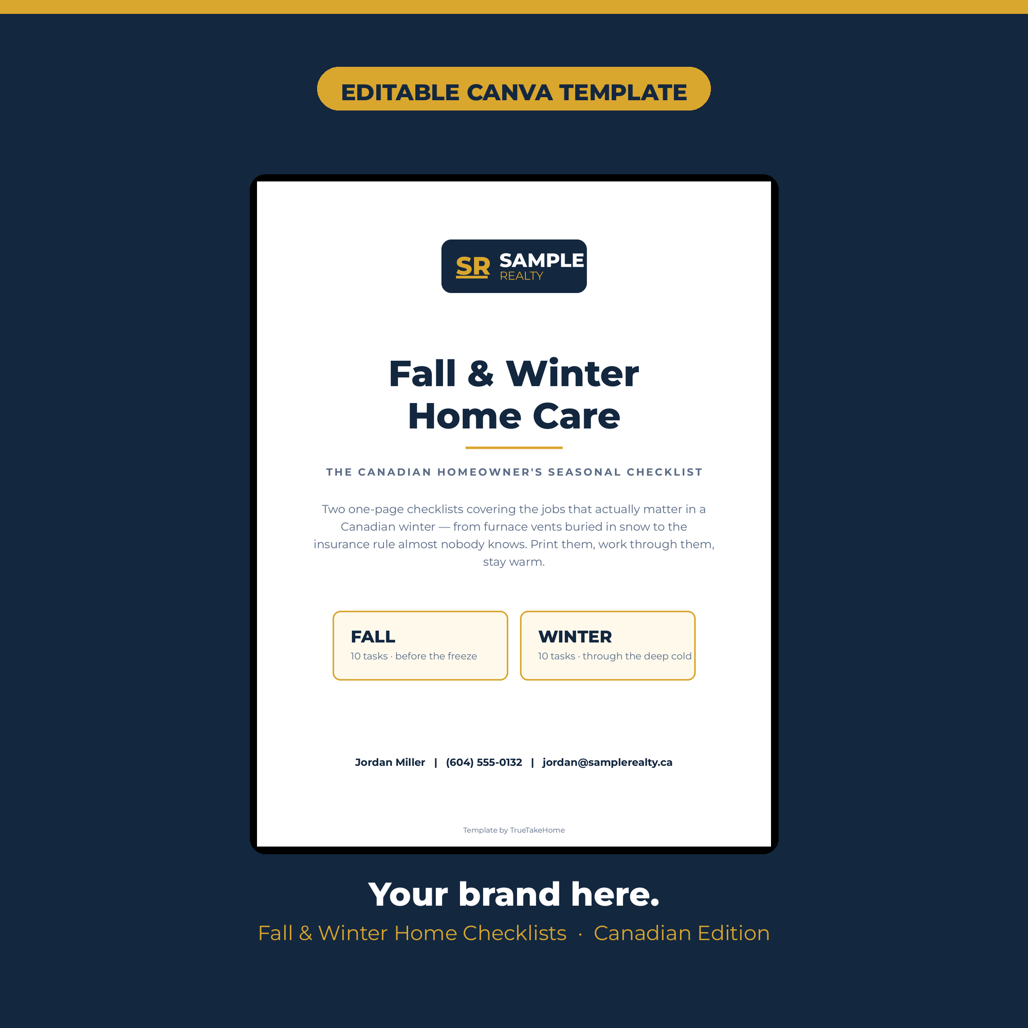 Fall & Winter Home Maintenance Checklist product cover