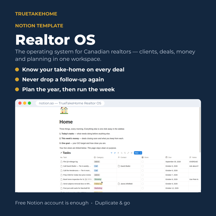 Notion Realtor OS product cover
