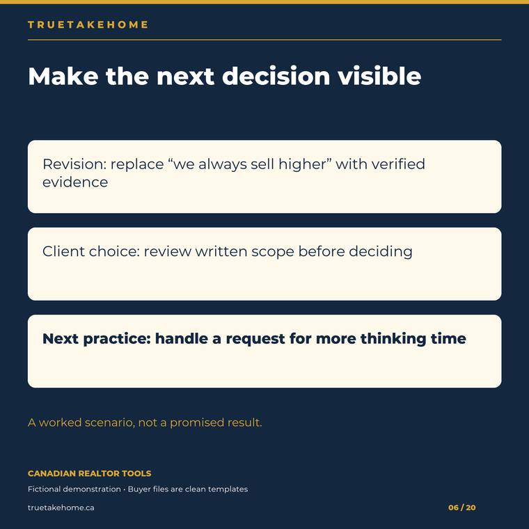 Realtor Conversation Practice workflow preview