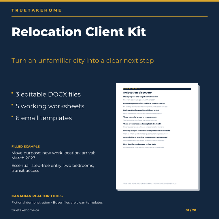 Canadian Relocation Client Kit product cover